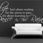 DANCE IN THE RAIN VINYL WALL ART STICKERS GRAPHICS