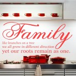 FAMILY QUOTE VINYL WALL ART STICKERS