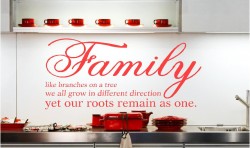 FAMILY QUOTE VINYL WALL ART STICKERS