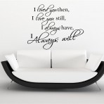 I LOVE YOU VINYL WALL ART STICKERS