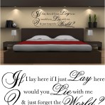 IF I LAY HERE VINYL WALL ART STICKERS