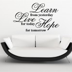 LEARN LIVE HOPE VINYL WALL ART STICKERS