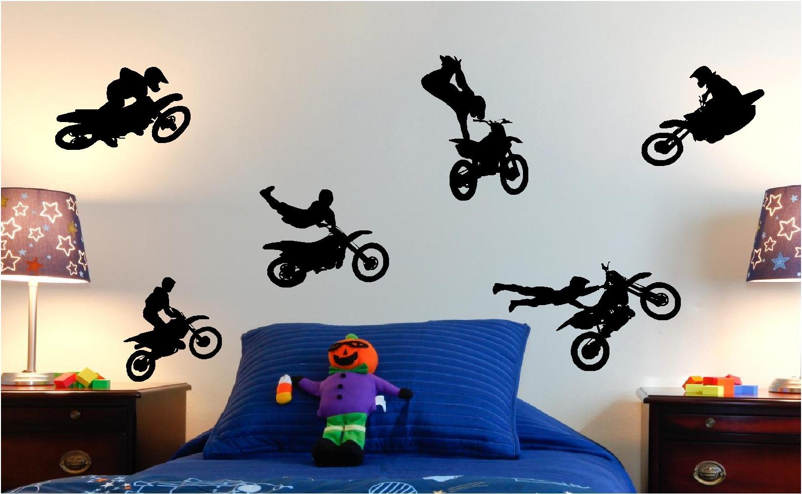 MOTORCROSS MOTO X KIDS WALL ART STICKERS