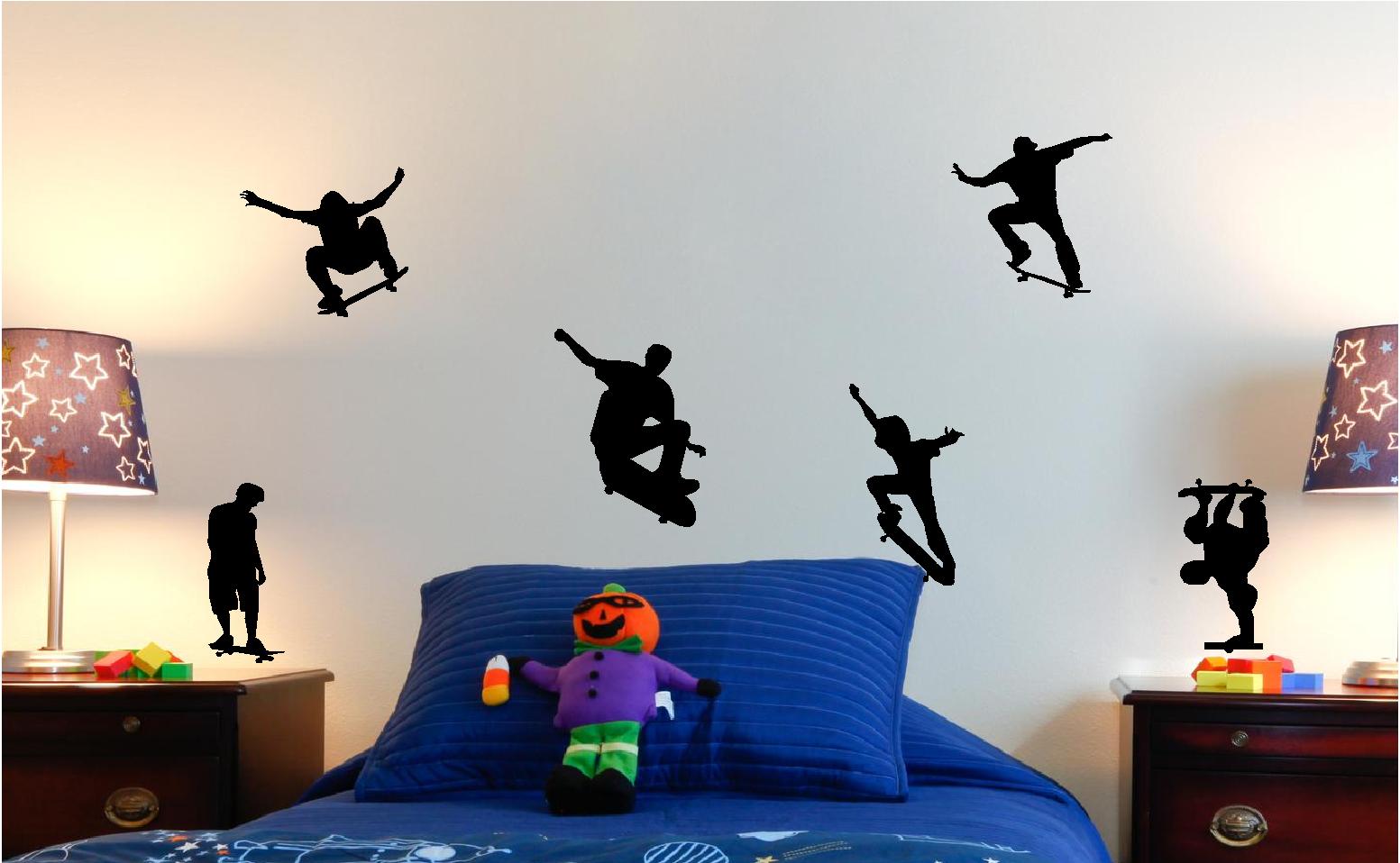 SKATE VINYL WALL ART STICKERS GRAPHICS