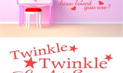 TWINKLE LITTLE STAR KIDS VINYL WALL ART STICKERS GRAPHICS
