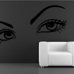 LARGE SEXY EYES VINYL WALL ART STICKERS GRAPHICS