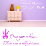 ONCE UPON A TIME PERSONALISED KIDS VINYL WALL ART STICKERS GRAPHICS