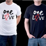 ONE LOVE MENS OR WOMENS T SHIRT TOP