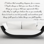 I BELIEVE- MARILYN MONROE VINYL WALL ART STICKERS